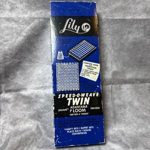 LILY Speed-O-Weave Twin‎ Adjustable Loom Square Oblong  Vintage
